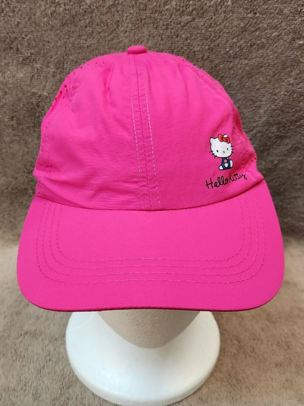 HELLO KITTY Women's Pink Mesh Baseball Cap with Ponytail Hole - NEW NWOT - Picture 5 of 6